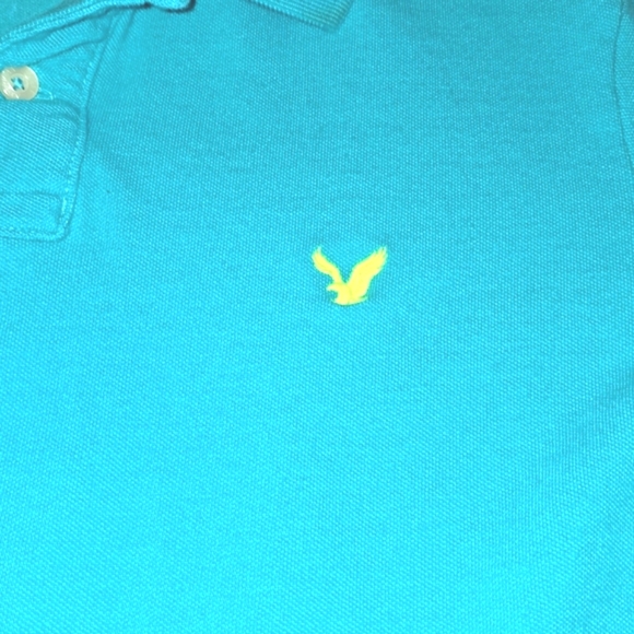 AEO American Eagle men's Aqua polo shirt XL - Picture 2 of 6